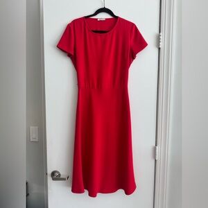Iceberg Vibrant Red Midi Dress
